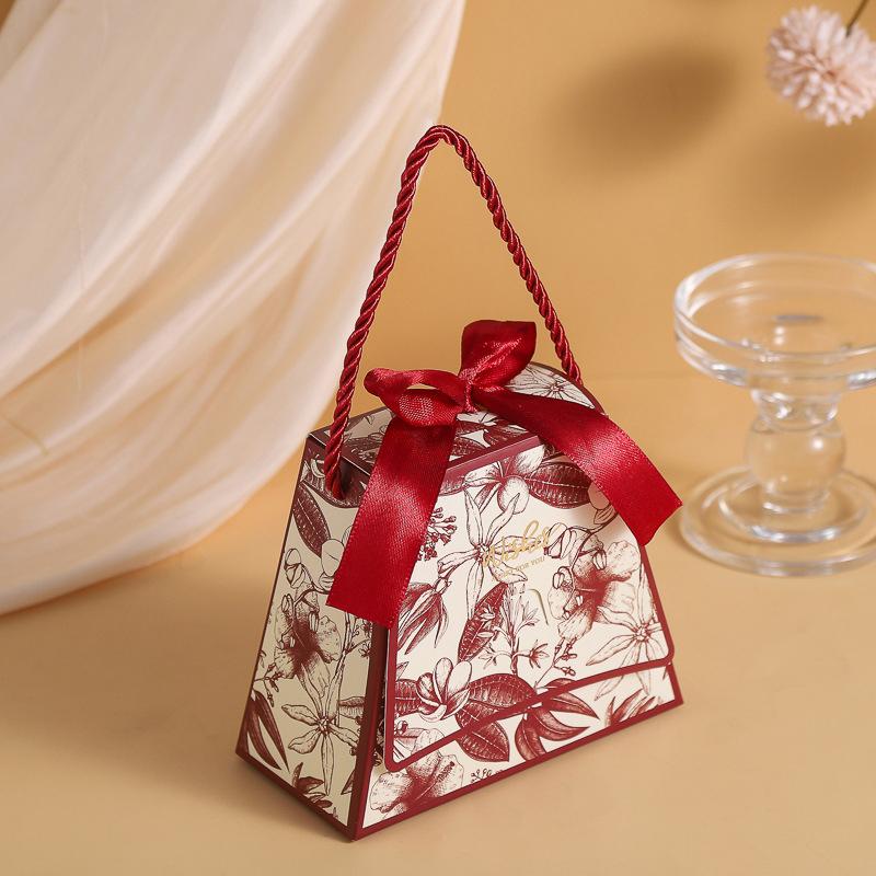 10KS Krabička na cukroví Elegantní dárková krabička Kreativní papírová Luxusní dárková krabička Prémiová Svatba Vynikající Čínský Nový Design