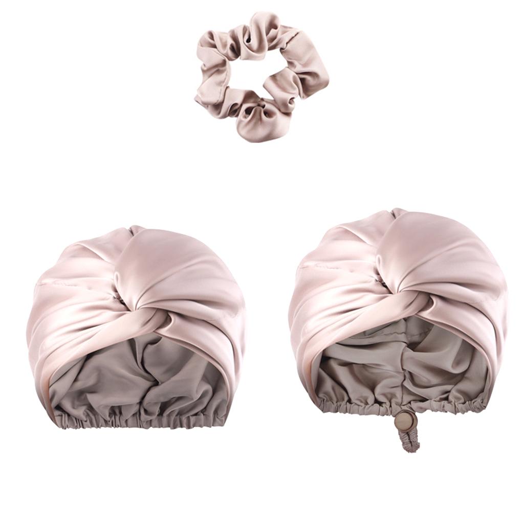 Unisex Regulowane Jednokolorowe Jedwabne Satynowe Czepki na Włosy Wysoka Elastyczność Miękki Czepek do Spania Dla Kobiet Mężczyzn