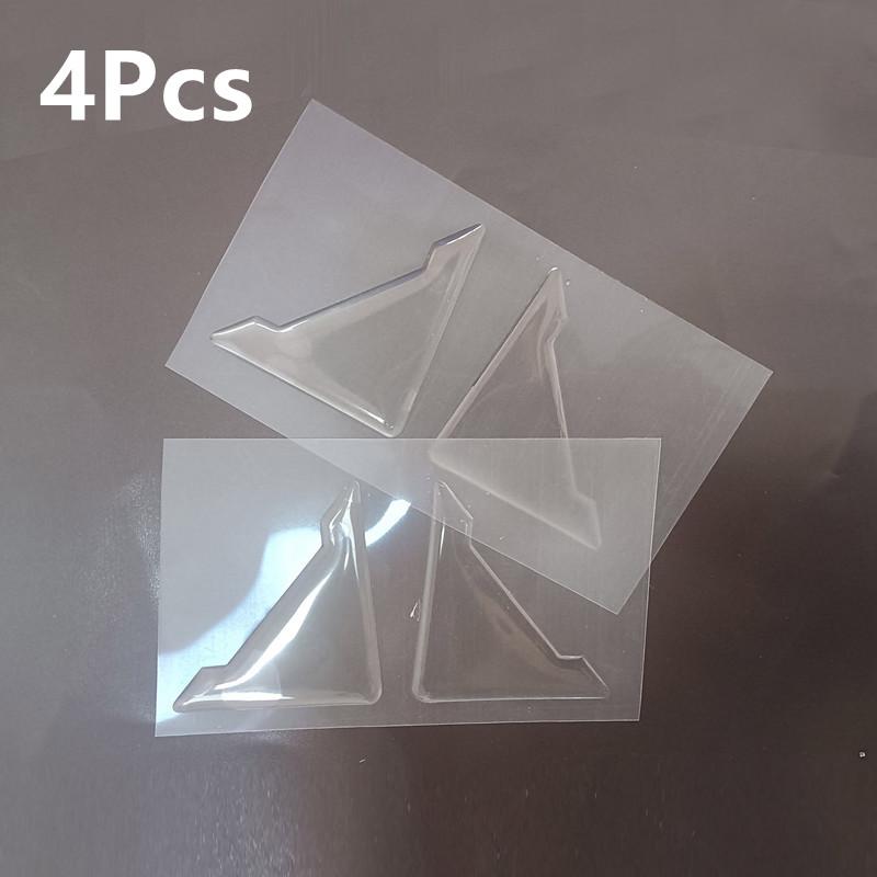 2/4Pc Universal Car Door Corner Anti-collision Covers Transparent Silicone Protector Anti-Scratch Stickers Door Protection Cover
