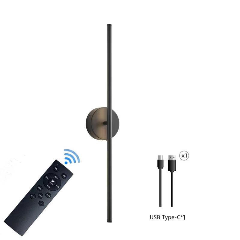 Remote-Controlled Rechargeable Three-Color Wall Light for Living Room, Bedroom, and Stairwell