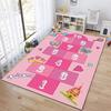 Interaktive Hüpfspiel-Matte Cartoon-inspirierter Teppich für Schlafzimmer Kinderzimmer Lustiger Teppich für Eltern-Kind-Spiel Nachttisch-Dekoration