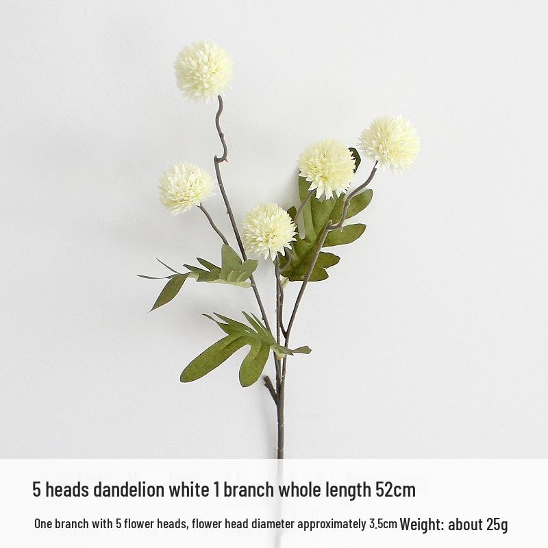 Herbst Löwenzahn & Chrysanthemen Seidenblumenarrangement mit Hortensie Kugel