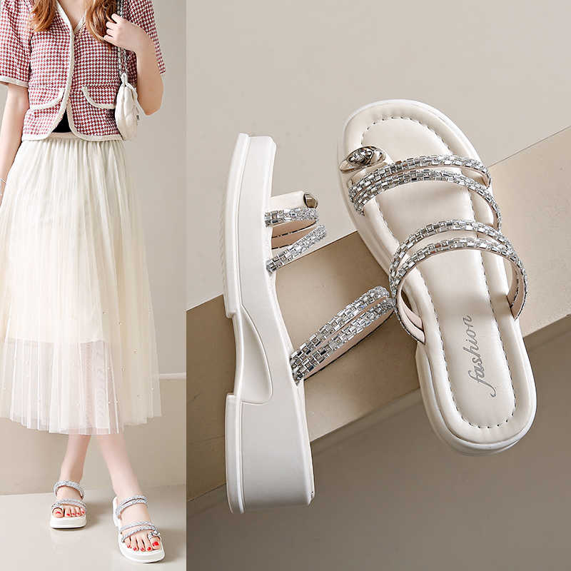 Fashion Slip Resistant Open Back Woman's Elegant Sandals Shoes For Water Ladies Summer Slippers Sneakers Sport Resort Tenni
