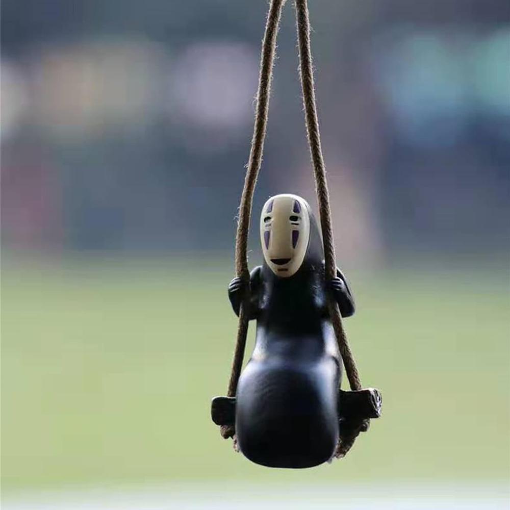 Anime No Face Faceless Man Pendant Hanging Swing For Car Rearview Mirror, Home