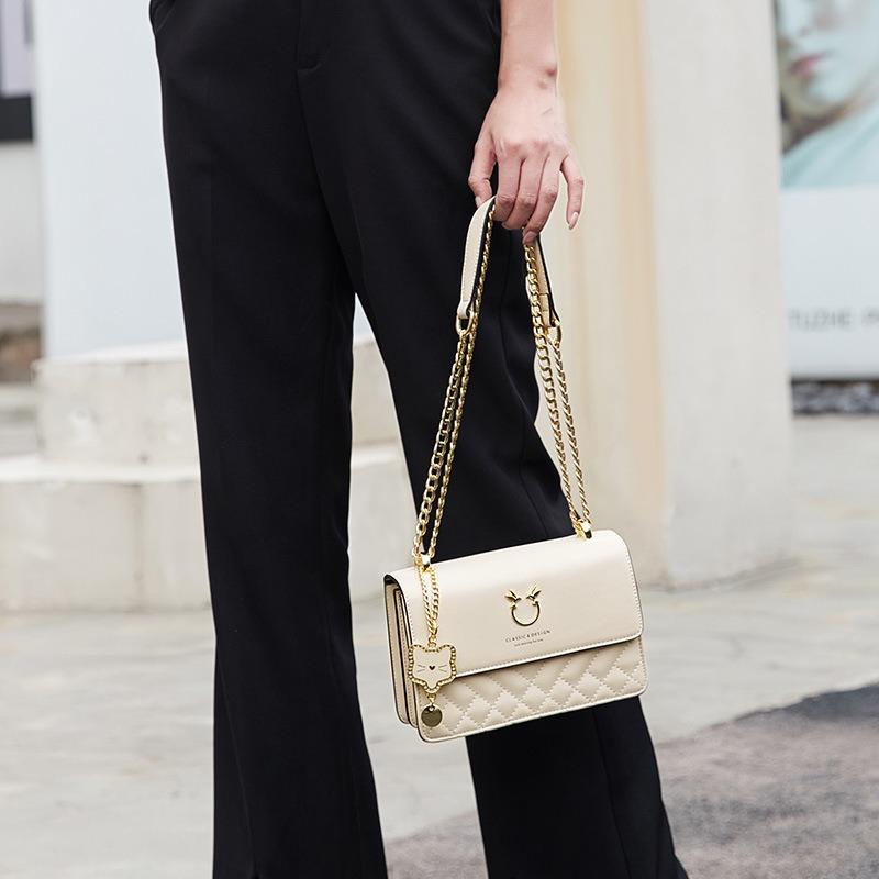 Light Luxury Bag Women's Bag Shoulder Crossbody Small Square Bag Gift Rhombus Bag