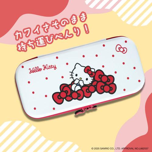Allone EVA Color Case for Games, Sanrio Characters 2, Hello Kitty, 14.5 x 4 x 30 cm, Compatible with Switch 2, Easy to Carry, Protects from Scratches