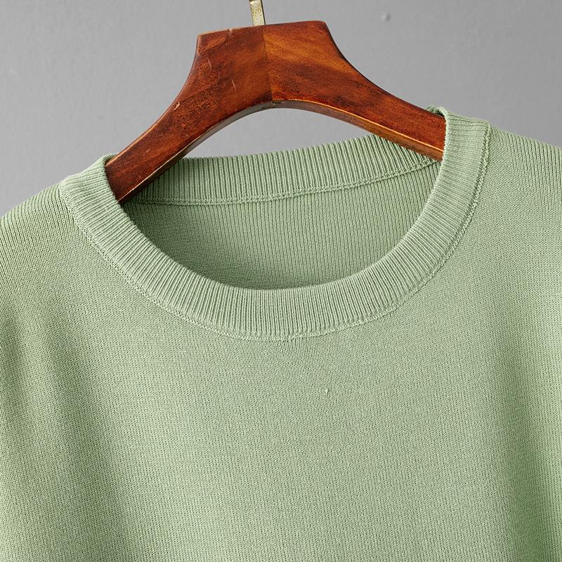 Solid Color Large Size Sweater Set Women's 2025 Autumn and Winter New Round Neck Loose Casual Two-piece Set