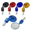 Retro Alloy CNC Motorcycle Handlebar End Rearview Mirrors for Harley Street Runner.