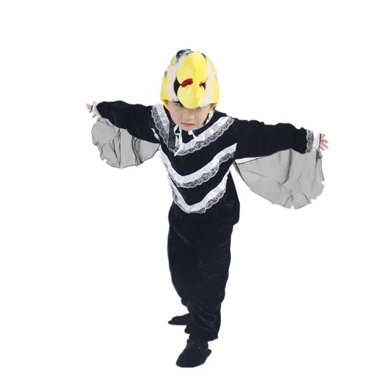 Děti Dospělí Zvíře Pták Voriol Papoušek Vlaštovka Orel Datel Cosplay Maškarní Kombinéza Kostým Dárková Sada Halloween