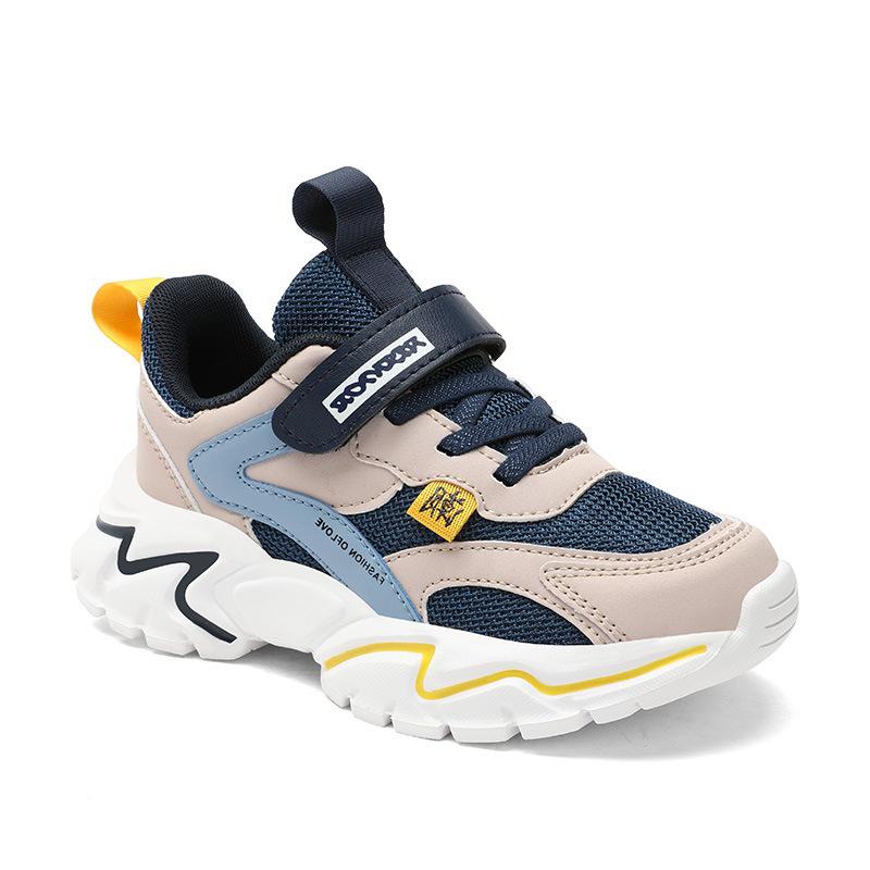 Boys' 2025 Autumn Mesh Breathable Non-slip Sports Shoes with Soft Soles for Big and Middle Kids