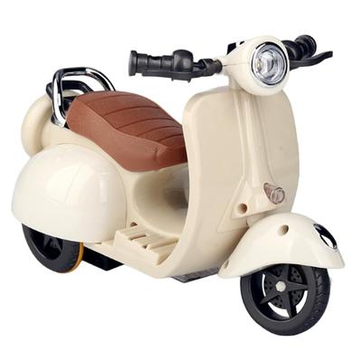 Moire Imports SNS-worthy Miniature Electric Motorcycle Toy - Perfect for Plushie Photography, Fan Activities, and As a Prop. Features Light,
