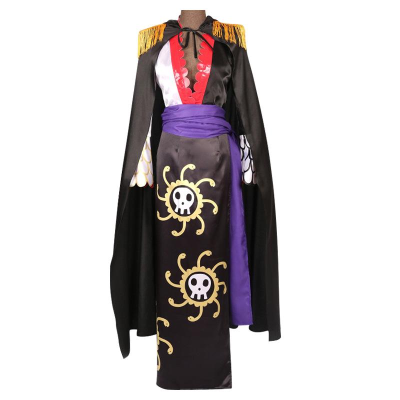 

One Boa Piece Hancock Cosplay Costume Dress Cloak Outfit Carnival Party Fancy S