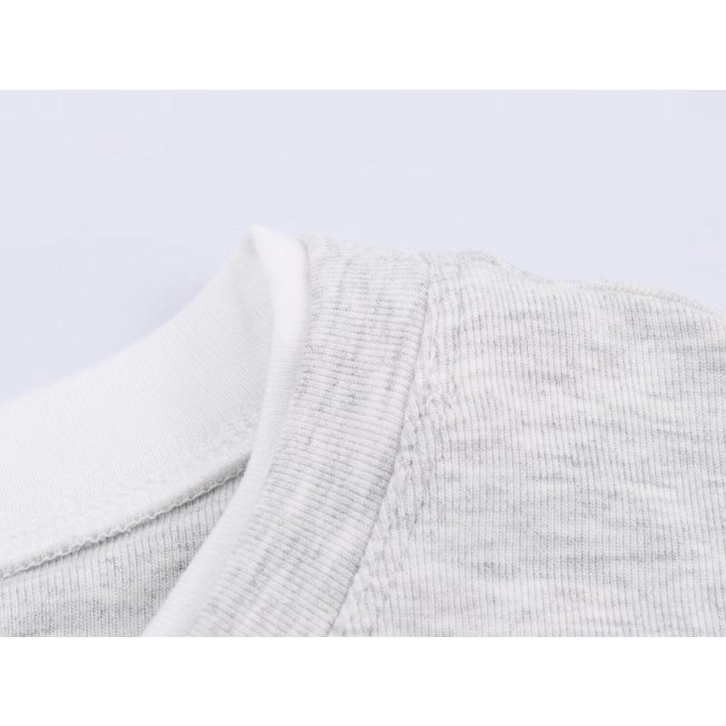 European & American Style Double-Layer Color Block Long-Sleeve T-shirt - Autumn/Winter 2025