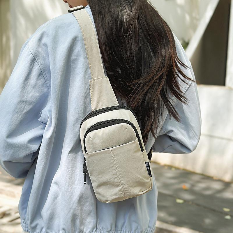 Brusttasche Damen kleine Umhängetasche Herren Rucksack Crossbody-Tasche Sport trendige Marke Wandern Radfahren Bauchtasche