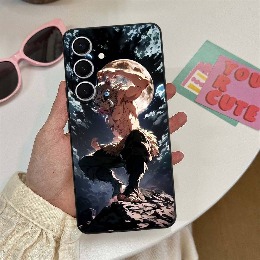 Anime Demon Slayer Phone Case For Samsung S 20 21 22 23 Lite Plus Ultra Clear Mobile Cover Funda