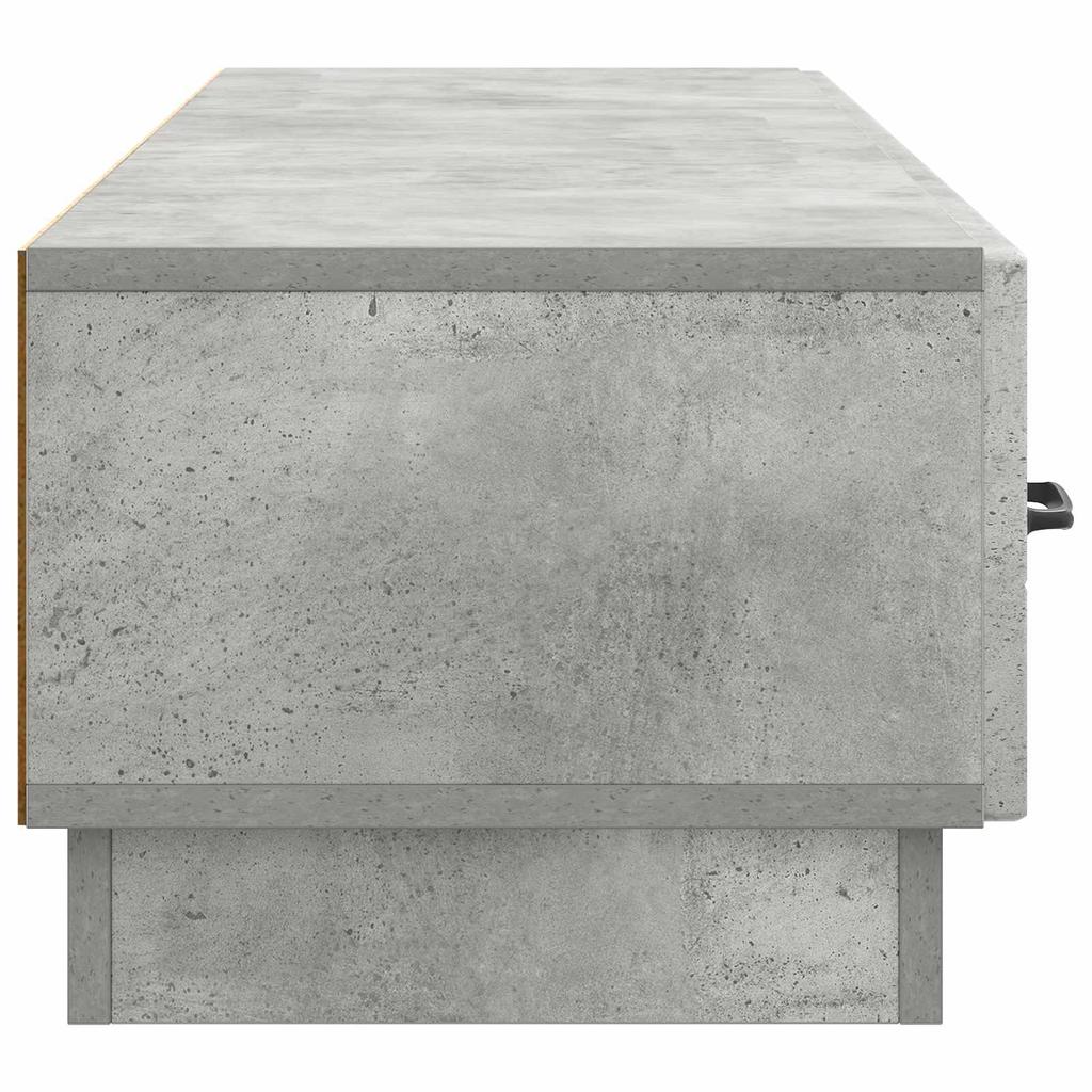 TV Cabinet Concrete Grey 147 x 34.5 x 27 cm Particleboard