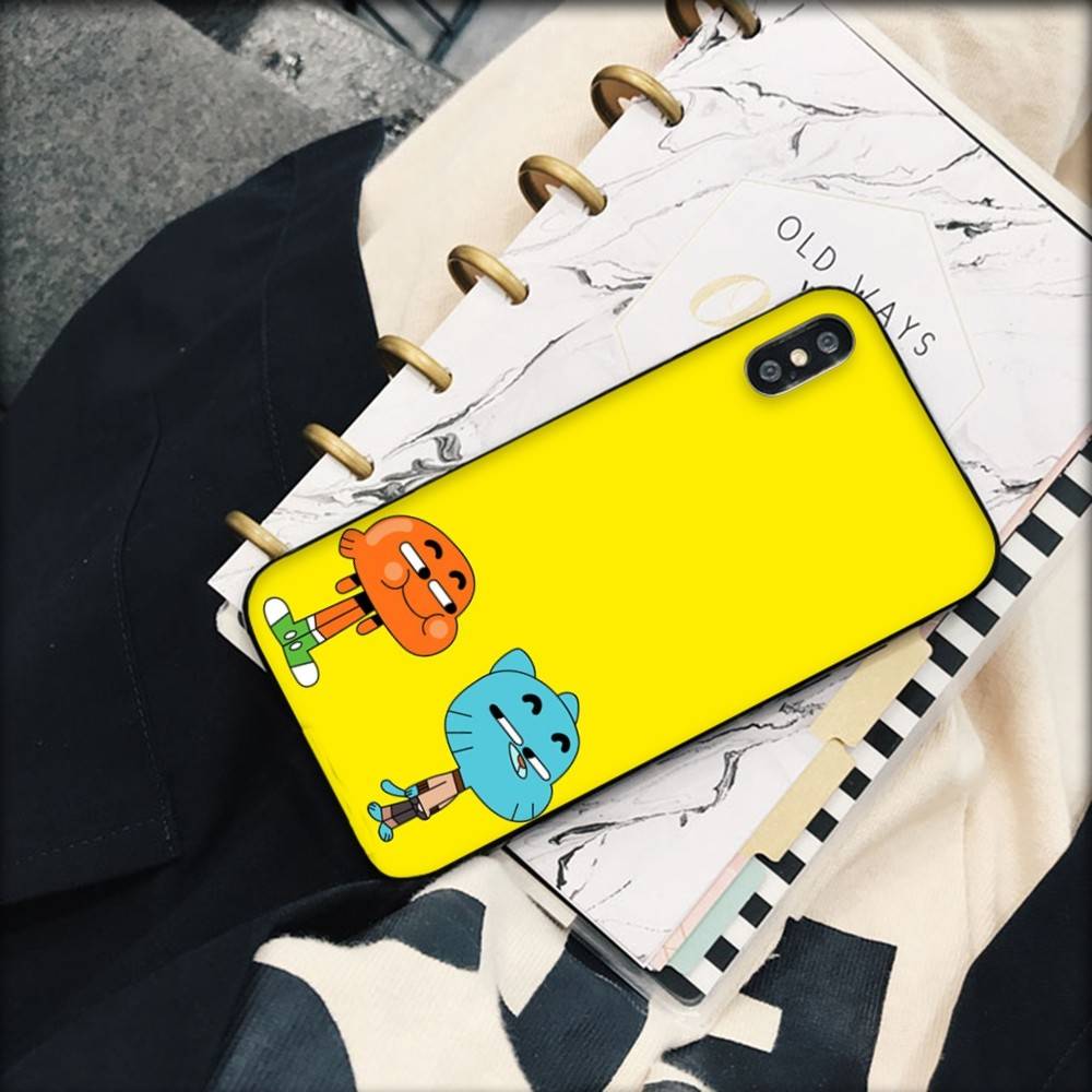 The A-Amazing World Gumball Anime Phone Case For IPhone 17 16 14 15 13 12 11 Pro Max Plus Silicone Soft Cover