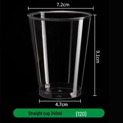 Jinyuan 240ml Thickened Clear Disposable Hard Plastic Cups