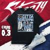 AJ 4 Forget Me Not Blue Black White T Shirt Match Get Da Steppin Martin