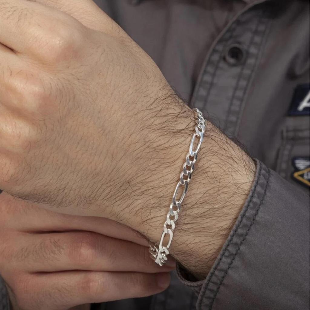Argent - Bracelets Pour Hommes / Bijoux Pour
