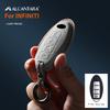 Interior Mouldings For Infiniti FX35 QX50 Q40 Q60 Q70 Q80 4 Button Alcantara Suede Car Key Case Shell Keychain Accessories