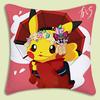 Anime P-Pokemon Pillow Covers Cartoon Sofa Decorative Home Double-Sided Printing Short Plush Cute Cushion Cover