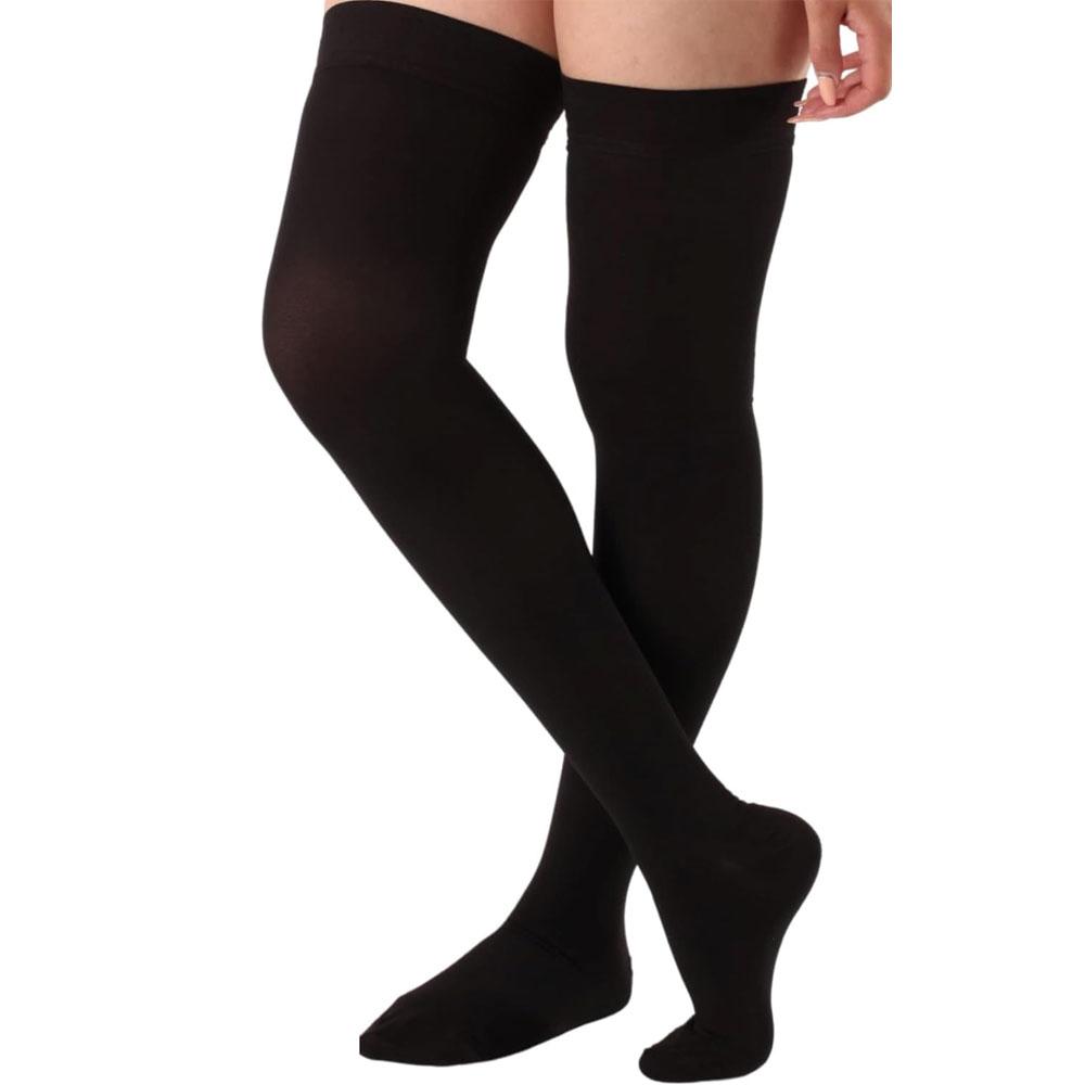 2pcs Size (2XL-7XL) High-Calf Compression Socks with Thigh Coverage - 20-30mmHg Pressure for Varicose,, Post-Surgery