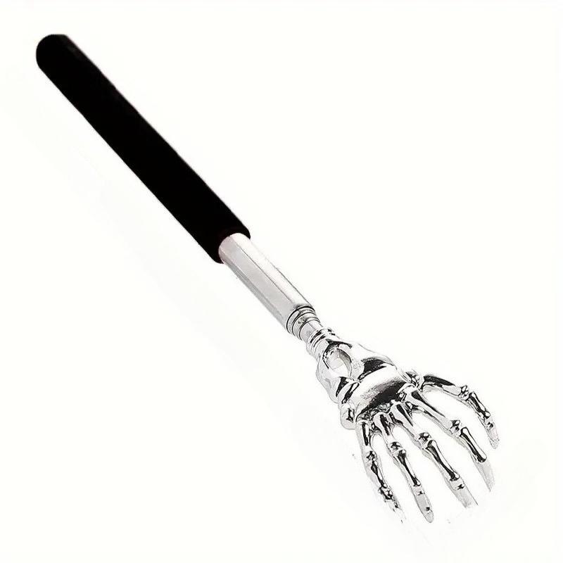 1PC Portable Extendable Back Scratcher Stainless Steel Telescoping Back Scratcher for Both Human and Pets Extendable Back Massager