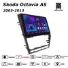 Autoradio Android Car-Play per Skoda Octavia A5 2005-2013 Lettore Multimediale Unità Principale Stereo Navigazione GPS BT WIFI, 2+64GB