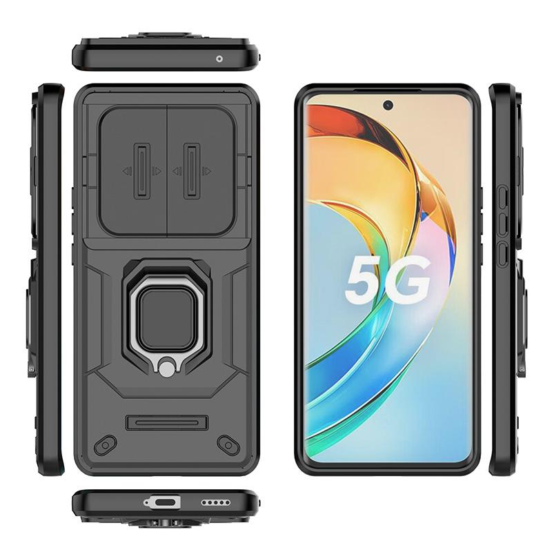 For Cover Honor X9B Case Honor X9B Capas New Armor Shockproof Back Bumper Slide Camera Lens Ring Holder Fundas Huawei Honor X9B