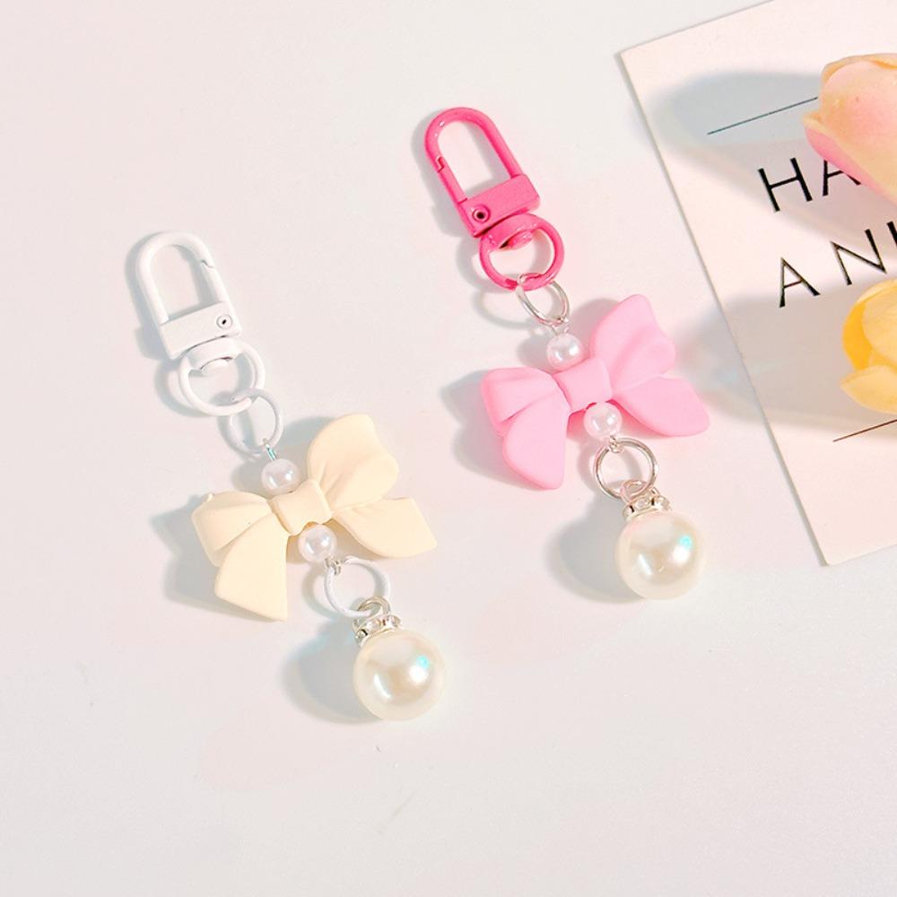 Candy Color Candy Color Bow Knot Pendant Pendant Imitation Bow Keychain  Mobile Phone