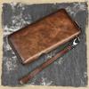 Johnature Vintage Leisure Wallet Card Holder Genuine Leather Long Women Wallets First Layer Cowhide Phone Purses