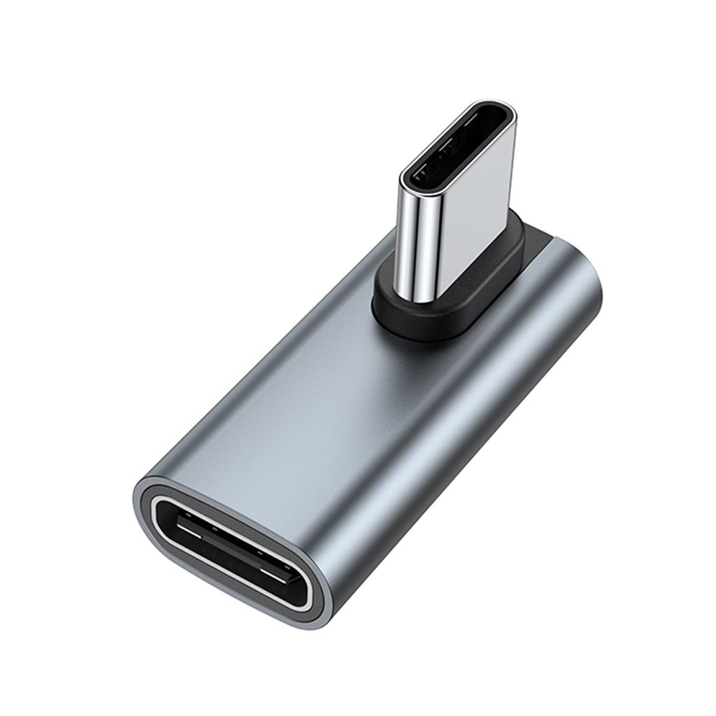 90 Degree USB C To USB C Adapter 40Gbps USB C Female To USB Male Adapter Data Sync 100W Fast Charging Adapter for PC