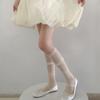 Womens Knee High Socks Girls Lace Layered Stockings Tight Socks Japanese Style Lace Socks for Skirt Shorts