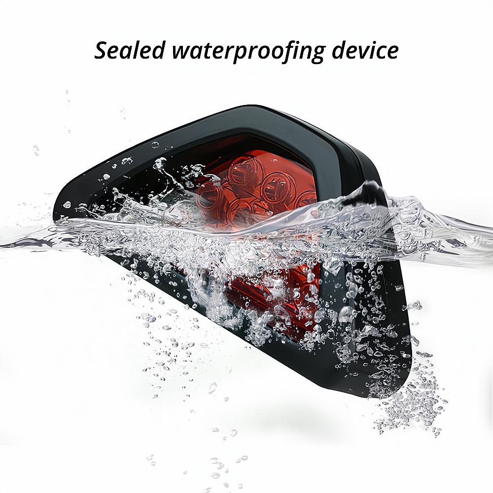 2PCS Car Ail Motorcycle Tail Pilot Signal Lamps Accessories 12V LED Rear Fog Light Triangle Red Led Brake Strobe Warning Lamp