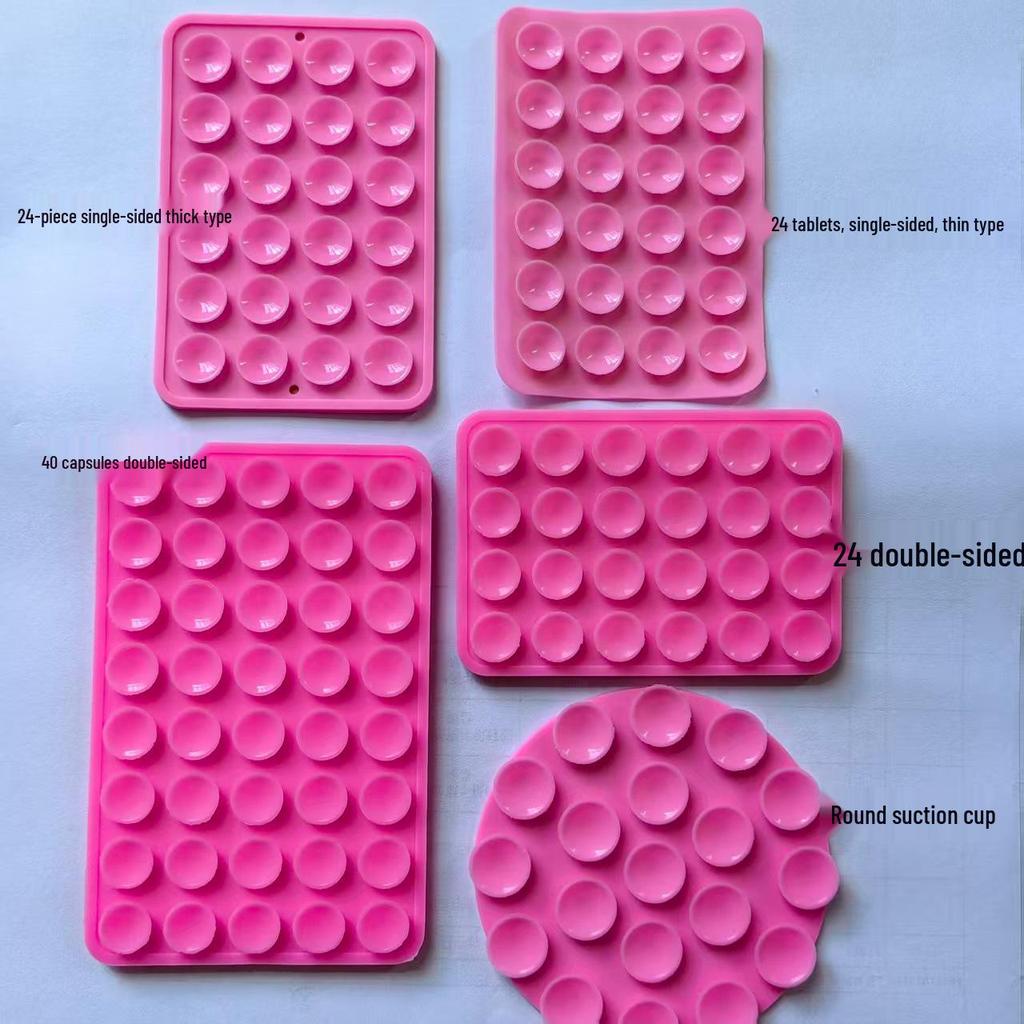 Double-Sided Silicone Mobile Phone Suction Cups - Available In 19, 24, 40, 48, 80 Pcs.