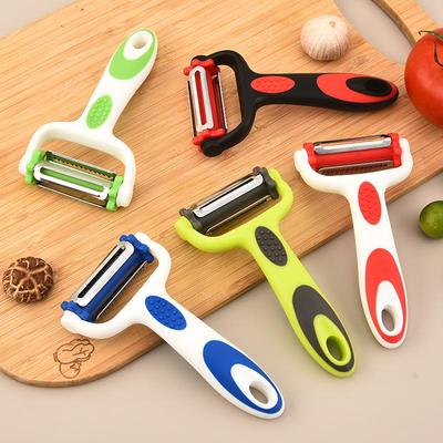 Obrotowa obieraczka i tarka 3 w 1: Wielofunkcyjny Gadżet Kuchenny do Warzyw, Owoców i Melonów