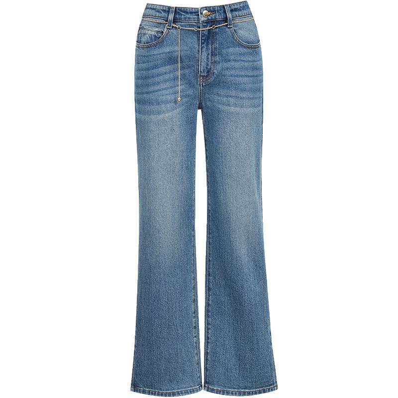

VEROMODA 2025 Autumn Detachable Chain Straight-Leg Jeans M