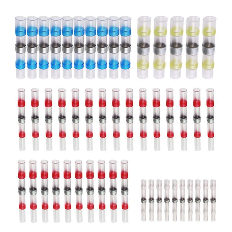 50Pcs Heat Shrink Solder Sleeve Waterproof Seal Wire Splice Connector Tube Kit