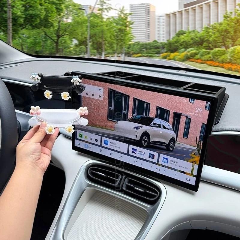 FOR Geely EX2 Geome GEME XingYuanScreen Car Mobile Phone Holder GPS Bracket Gravity Mount Support Auto Stand Accessories