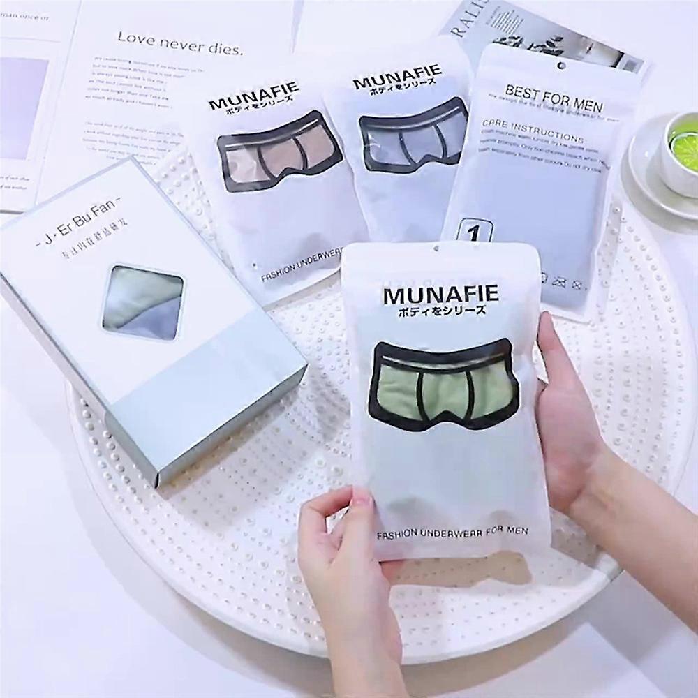 one size Seamless 3.0 Mens Large Size Underwear Comfortable Elastic Mid-waist Breathable Sweat-absorbent Mens Boxer Briefs 4pcs