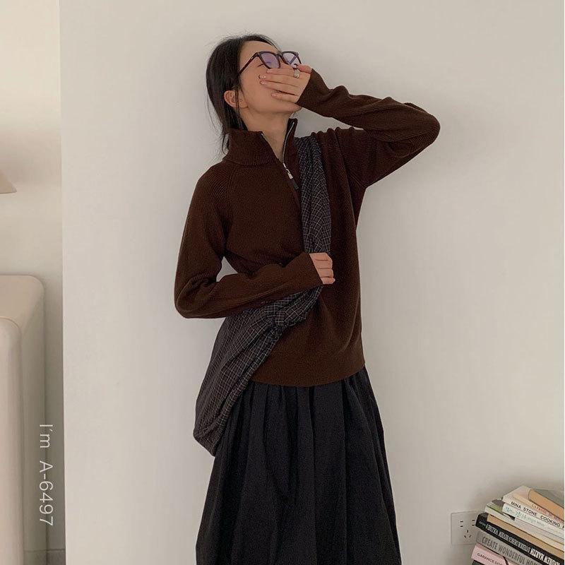 

Du Xiaozhai Premium Half-Zip Knit Sweater - Незаменимая вещь для осени и зимы