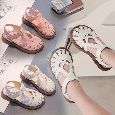 2025 Summer Girls Princess Sandals Cut-outs T-strap Hollow Children Sandals for Girls Soft Sweet Classic High Quality Toe-capped