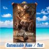 Beach Towel Custom Name Text, Quick Dry Large Towel For Beach HomeGremlins Gizmo