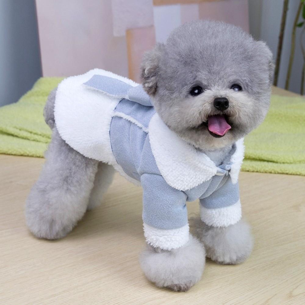 Winter Warm Dog Coat Suede Pet Clothes Cute Puppy Winter Skirt Small Dogs