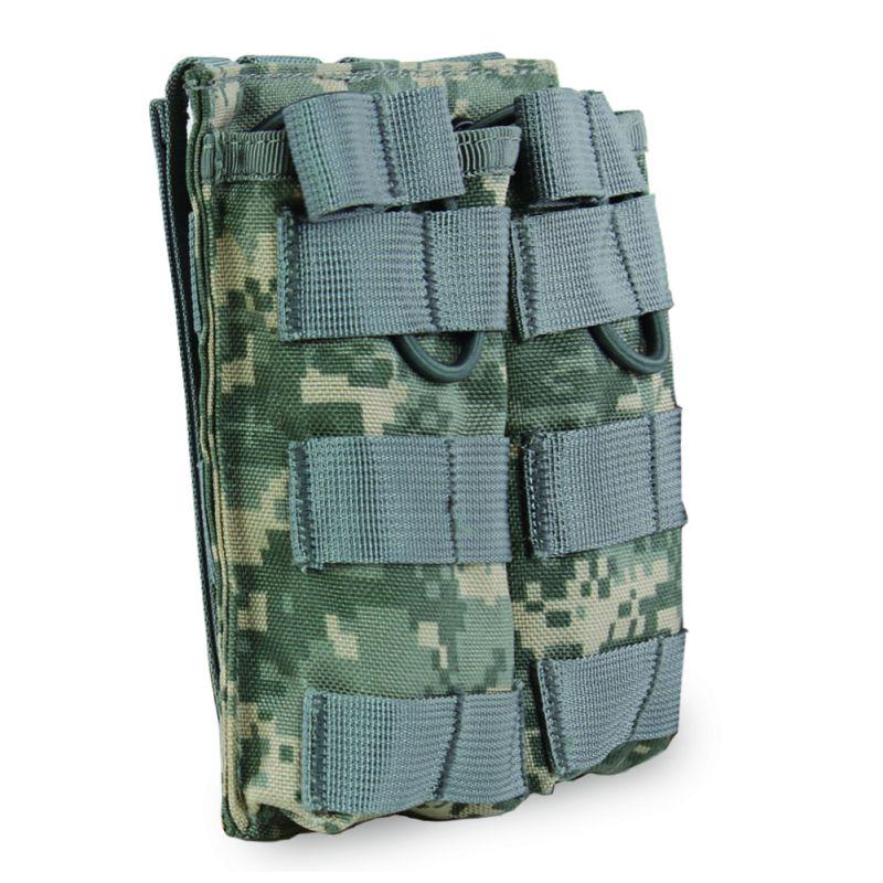 Tactical MOLLE Double Open Top Mag Pouch M4/M16 Magazine Pouch Airsoft Military Paintball Gear Shotgun Vest Accessory Pack