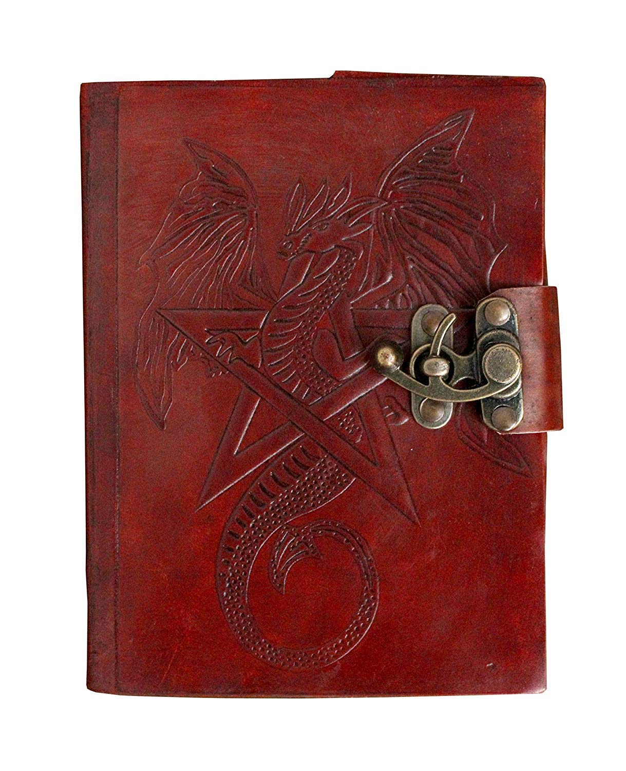 

OVERDOSE Star Dragon Journal Notebook Handmade Antique Journal Diary Leather Sketchbook Drawing Journal Notebook Journal Size x 12 x 17cm - - - 5