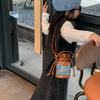 Stylish Princess Mini Bucket Bag For Kids In Trendy Color Block Design