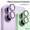 For IPhone 17 Metal Camera Protector Alloy Case Glass Full Cover Back Lens Protective Cap for Iphone17 Purple Green