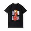 Neues Jahrhundert Evangelion Druck Baumwoll-T-Shirt Herren Damen Harajuku Oversized Y2k Evangelion Asuka Poster Anime Shirt Lustiger Stil Rundhals Baumwoll-T-Shirt